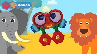 Toddlers Learn Animals with Robi | Educational Early Learning Videos for Baby Brain Development