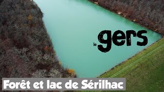VUES DU GERS - Drone 4K - Forêt et lac de Sérilhac