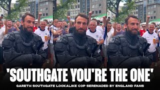 England fans chant ‘Southgate you’re the one’ at German cop