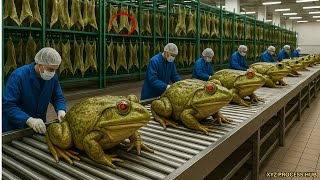 Full process| Inside a Modern Frog Leather Factory: How Raw Skins Become Luxury Fashion in the U.S.A