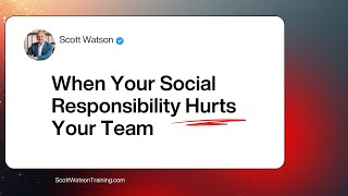 When Helping Too Much Hurts Your Team - The Double Edged Sword of High Social Responsibility