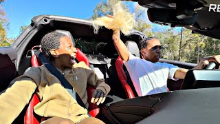 DRIVING WITH THE TOP DOWN & MAKING HER WIG FLY OFF 🤯