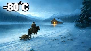 Surviving the Frozen Wild Alone: Building a Wooden Cabin with Only My Horse by My Side