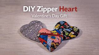 DIY Zipper Heart | A Cute Valentine’s Day Gift