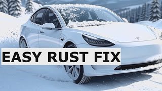 Tesla Model Three easy at home rust fix