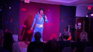 Alex Mitchell as Elvis Presley performing at Perkins Entertainment Weekend with MMP Live.