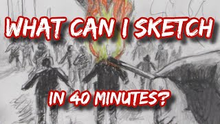 What can I draw in 40 minutes with both hands? (#534)