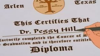 Peggy Receives Her Diploma 🎓