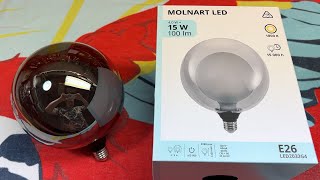 IKEA Molnart Double Globe LED Light Bulb