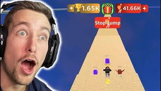 Every Second You Get +1 Jump Power on ROBLOX is VERY ADDICTING (Full Live Stream)