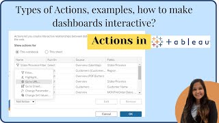 Everything about Actions in tableau- examples, uses, types, etc #tableau