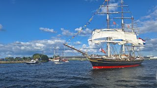 Sail Amsterdam 2025 -ships leaving Amsterdam