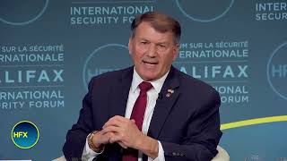 Senator Mike Rounds gets emotional as he talks about the sacrifice of older Ukrainians who volunteer