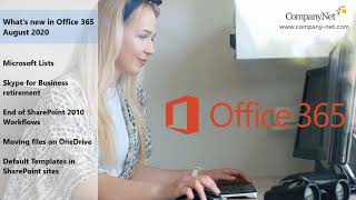 What's new in Office 365 - August 2020