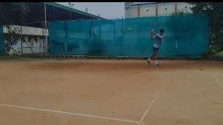 Don't miss 🚨 Backhand slow motion Shot ! 🎾 #waitforend #tennis #tennisplayer #forehand  #backhand
