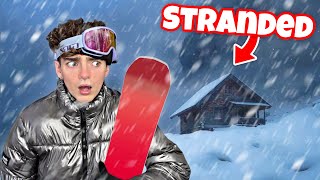 First Time Snowboarding! (HIT BY A BLIZZARD)