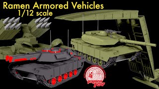 Ramen Armored Vehicles 2024 launch 1/12 Amphisbaena Hunter Phalanx Bridge Layer Toy for 6 inch