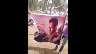 Slap on salman khan( mis behave on salman khan poster and salman by stupid boys)