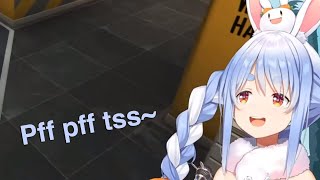 Pekora tries to beatbox...