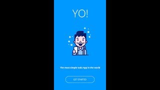 YO App Demo - World's simplest To-do App!