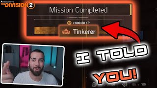 STEAMROLL MASTER Mission: EASILY Get The TINKERER Like This! - Gameplay | Division 2