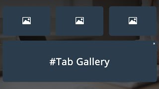 how to create a tabbed image gallery with CSS and JavaScript.