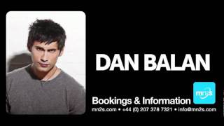 Dan Balan - Available for Live PA bookings worldwide