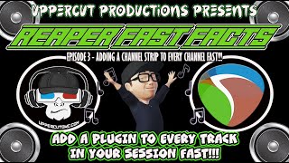 REAPER FAST FACTS #3- Adding a plugin to every track at once