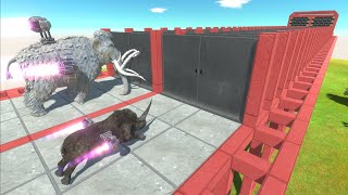 Animal Crossing Race with Jet engine of 100 Gates Challenge - Animal Revolt Battle Simulator
