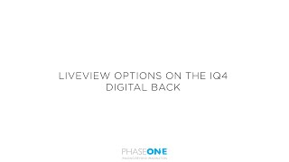 Support | Live view tools on the IQ4 | Phase One