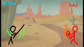 My first stickman fight || BLACK VS RED ||