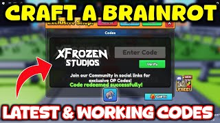  Craft a Brainrot Codes (2026) | Roblox