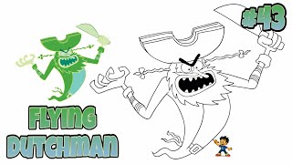 How to Draw The Flying Dutchman from SpongeBob 👻⚔️ 