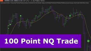 100 Point NQ Trade with Order Flow Bars