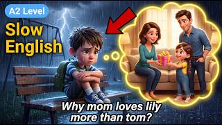 Why Does Mom Love Lily More? | Slow English Listening Practice for Beginners (A2)