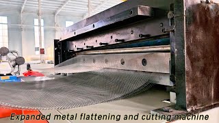 Expanded Metal Flattening and Cutting Machine | High-Speed Precision Processing