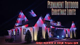 Permanent Outdoor Christmas Lights 100ft RGBWW