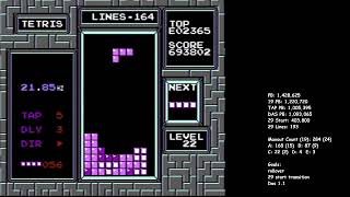 1,296,122 level 19 start | NES Tetris