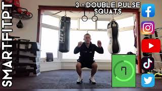 Bodyweight Squat Workout - 4 Minutes - No Equipment - SmartFitPT - Follow Along