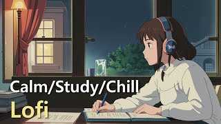 [Playlist] Lofi to Study / relax / stress relief - Midnight music  (1 hour)
