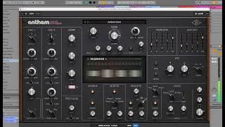 UA Anthem Analog Synth – Simple Sound Test (A minor 7)