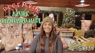 ❄️FAMILY OF 10 AZURE STANDARD HAUL FOR DECEMBER❄️