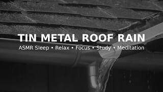 🔴 LIVE Tin Metal Roof Rain Sounds 🌧️ Deep Sleep, Relax, Study, Focus | ASMR Rain #sleepaid