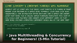 ⚡ Java Multithreading & Concurrency for Beginners! (5-Min Crash Course) 🚀