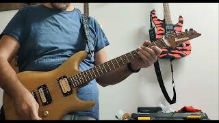 Vintage Dimarzio PAF neck and Modded Ibanez V7 Bridge