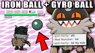 What happens when you combine Iron Ball and Gyro Ball?