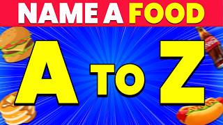 A to Z Food Challenge 🍔 | 99% Can’t Complete This!