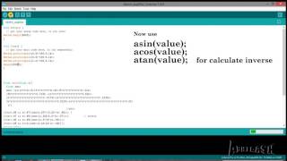arduino  inverse trigonmetric function arcsin, arccos, arctan