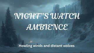 4-Hour Extreme Blizzard | Howling Winds & Distant Wolves | The Wall, Game of Thrones