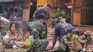 Grandpa’s Friends Come to Repair the House — Phuc Ha Buys Many Chickens for the Family